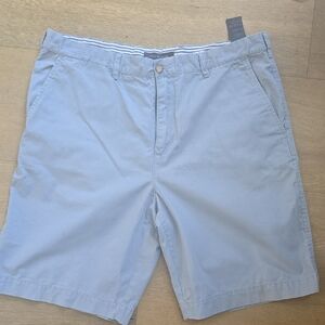 Tommy Hilfiger Light Gray Almost Blue Flat Front Shorts